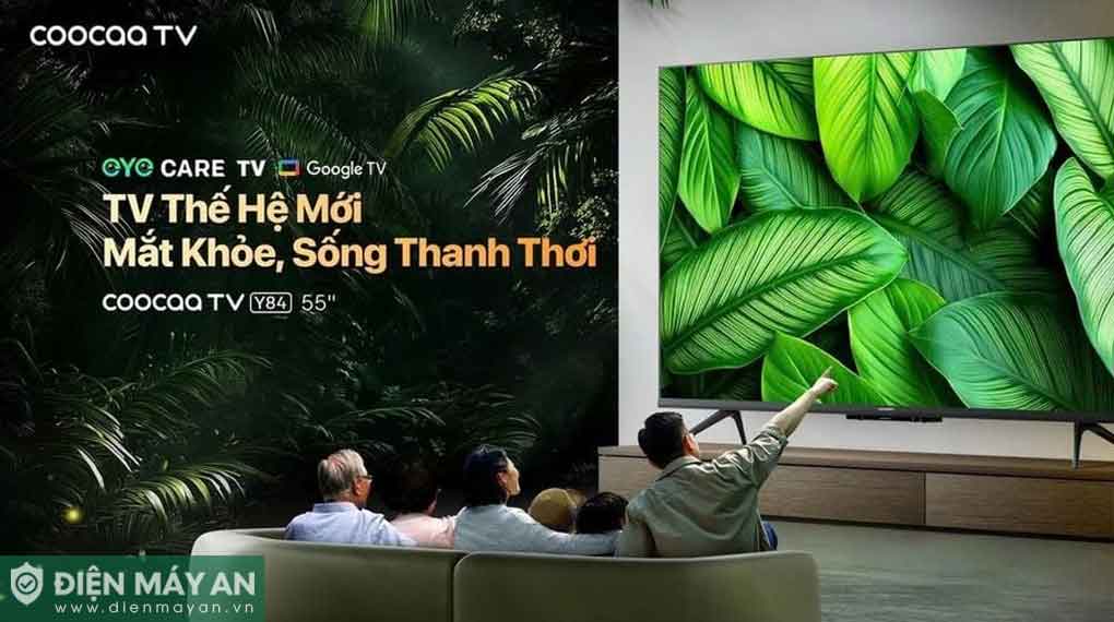 Google Tivi QLED Coocaa AI 4K 65 inch 65Y84